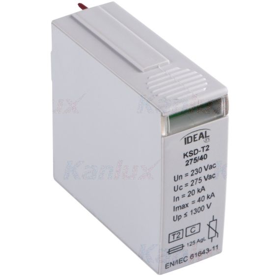 Limitatore di sovratensione KSD-T2 275V 40kA Kanlux Limitatore di sovratensione KSD-T2 275V 40kA Kanlux